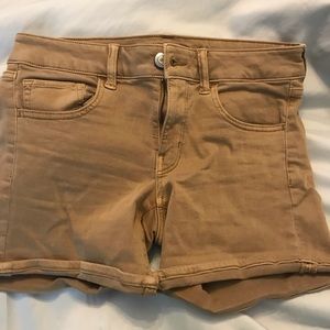American Eagle Tan Midi Shorts